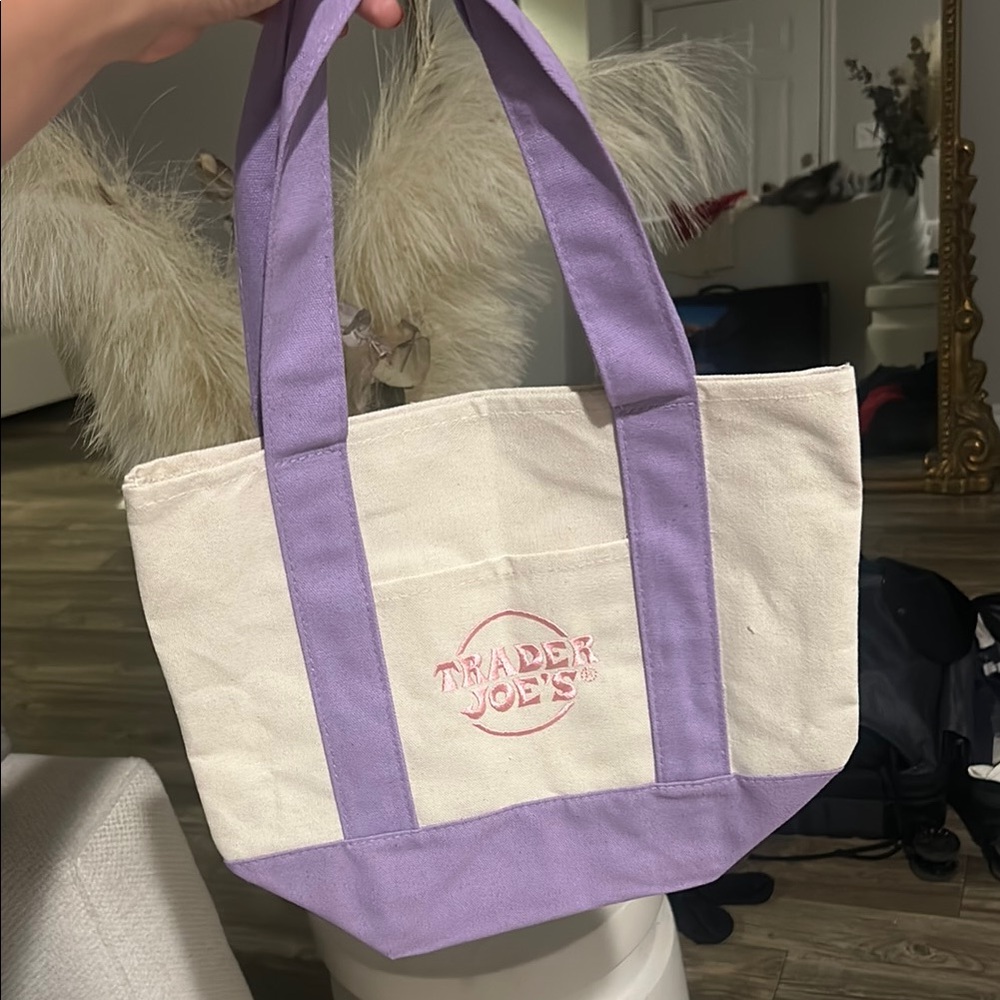 Trader Joe’s Purple mini canvas tote